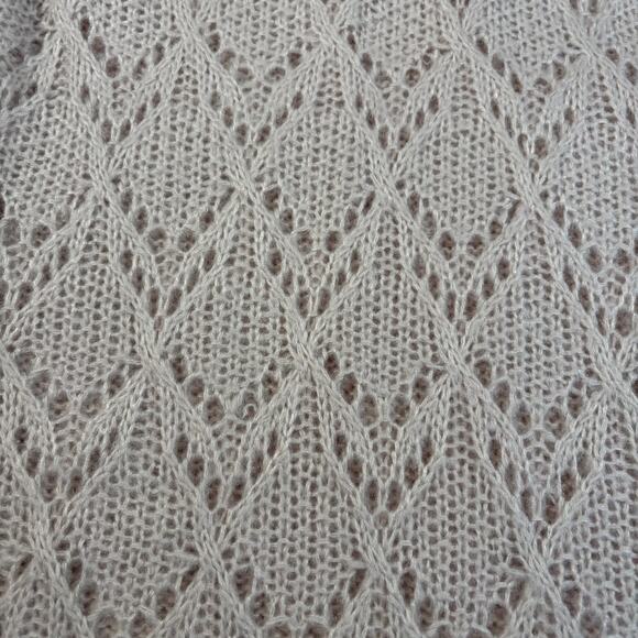 Cato est 1946 cowl neck pink sweater. Size L. Pointelle. Boho. Slouchy - Picture 4 of 6